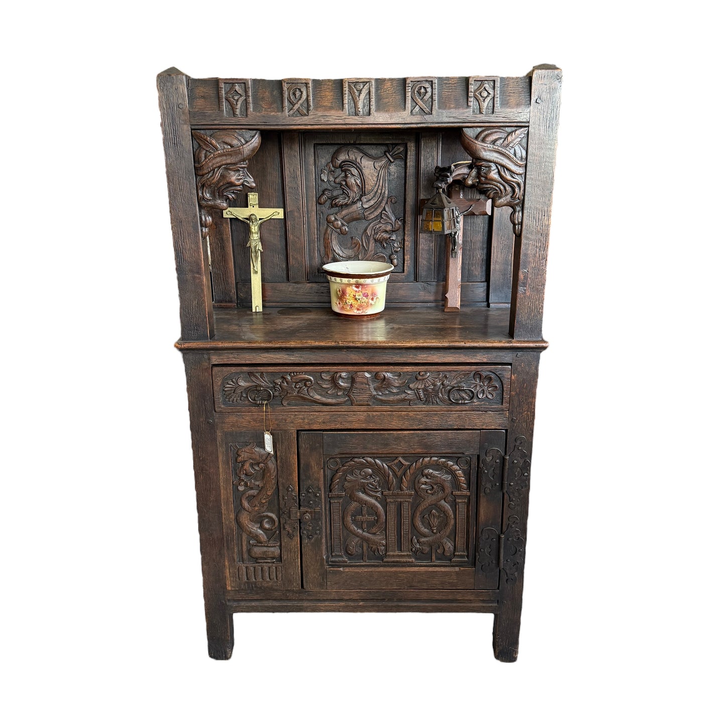 Antique Gothic cabinet