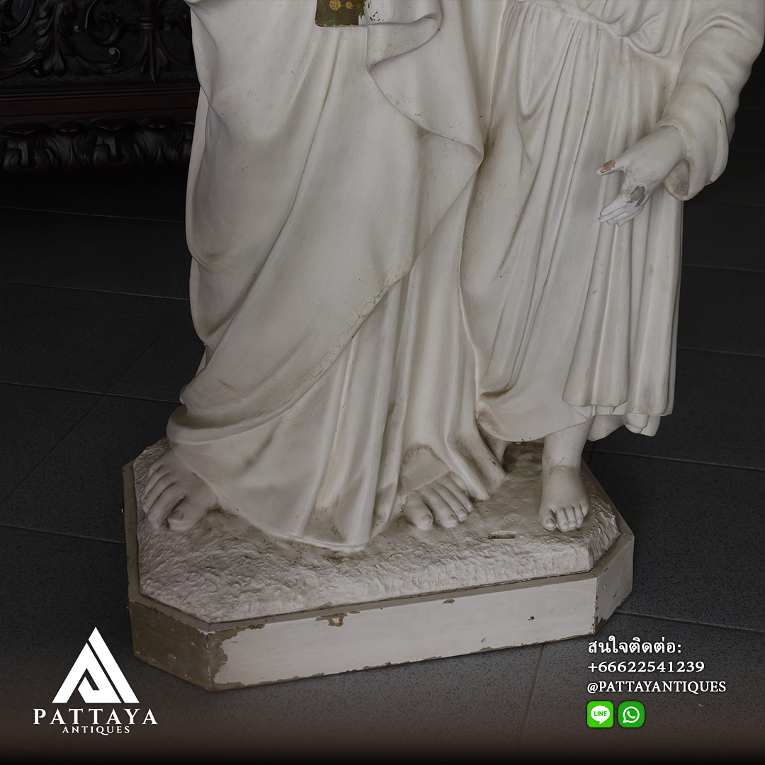 รูปปั้นปูนปลาสเตอร์โบราณ St.Joseph